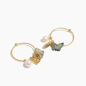 Madewell mix and match charm earrings